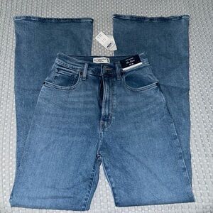Abercrombie & Fitch Curve Love Ultra High Rise Flare Jeans